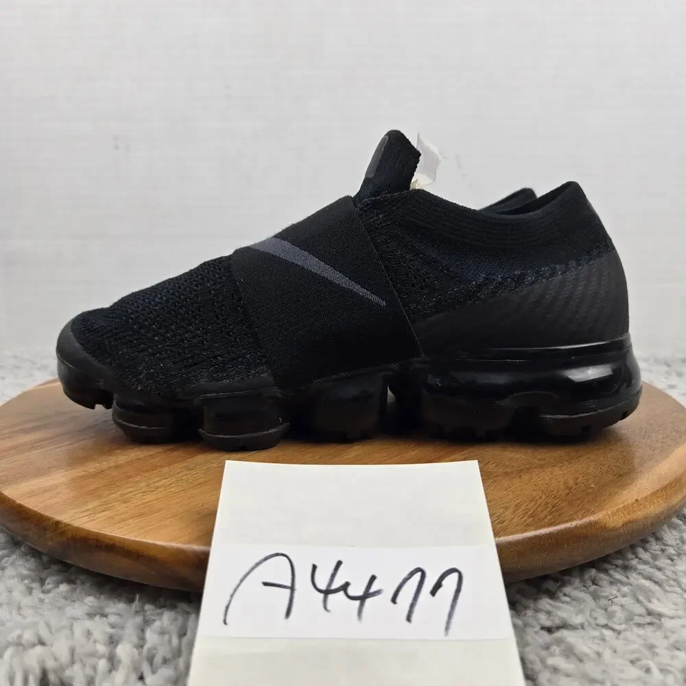 Nike Women 8 Air Vapormax Moc Triple Black Gym Daily Casual Sneaker AA4155-004